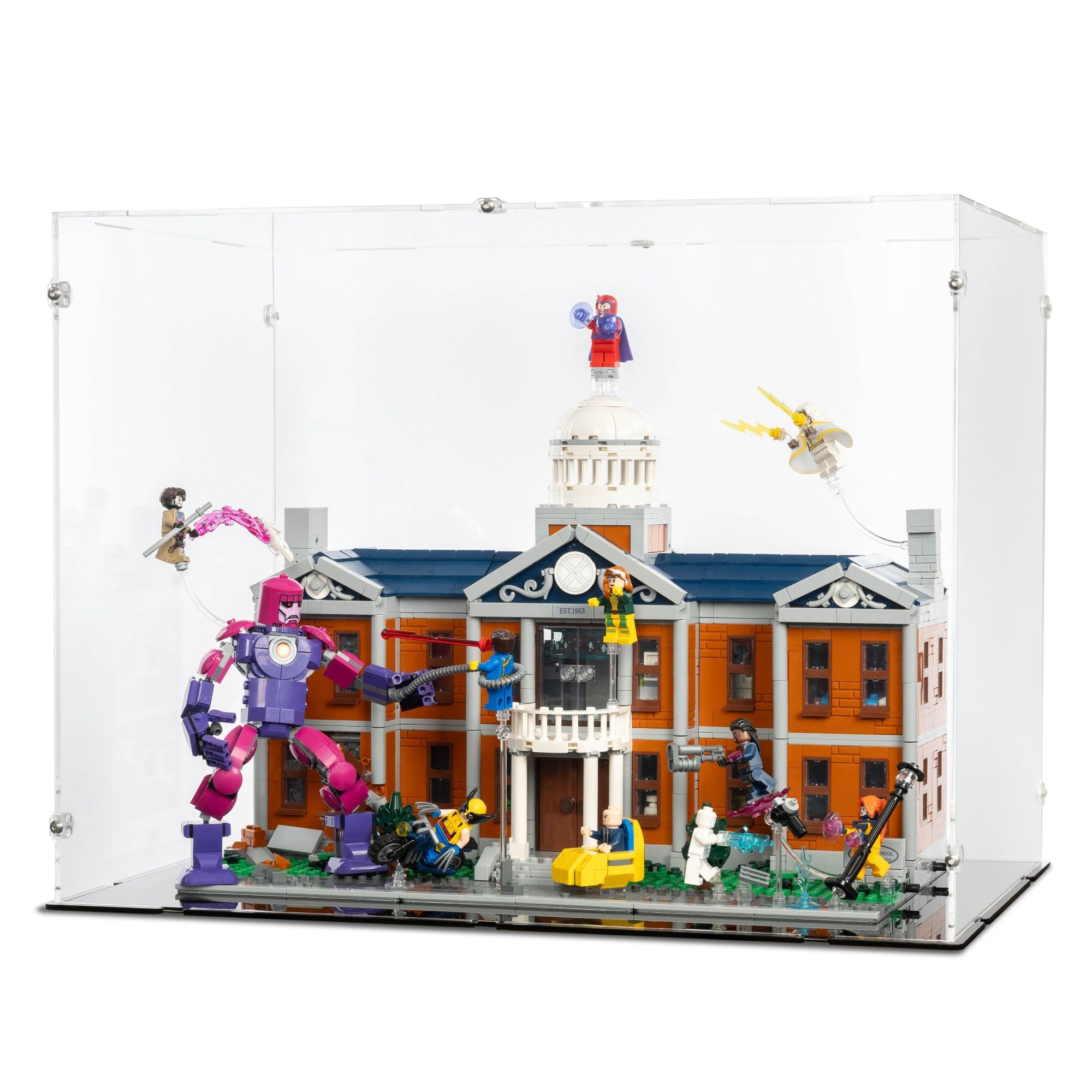 Acrylic Display Case for LEGO X-Men: The X-Mansion | iDisplayit
