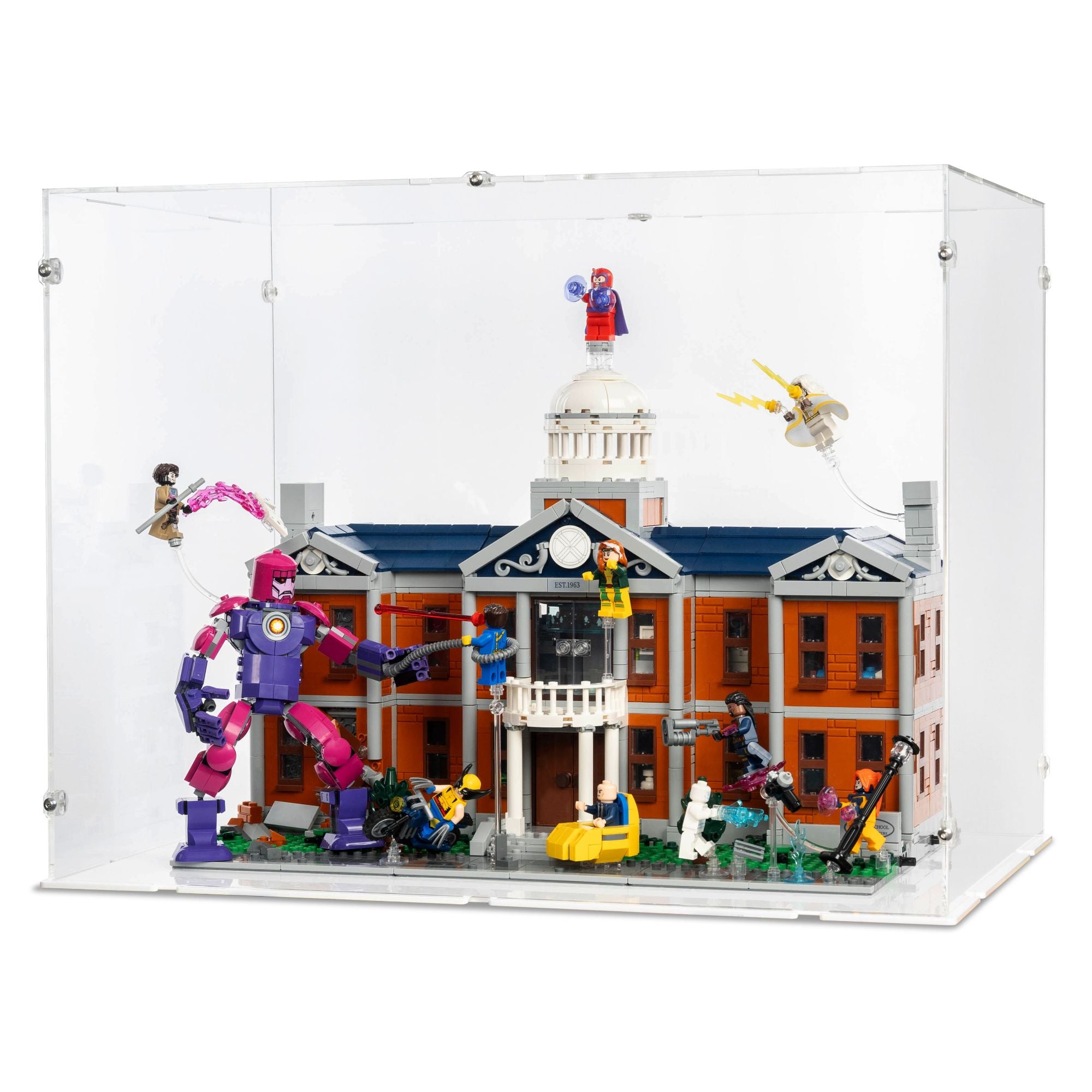 Acrylic Display Case for LEGO X-Men: The X-Mansion | iDisplayit