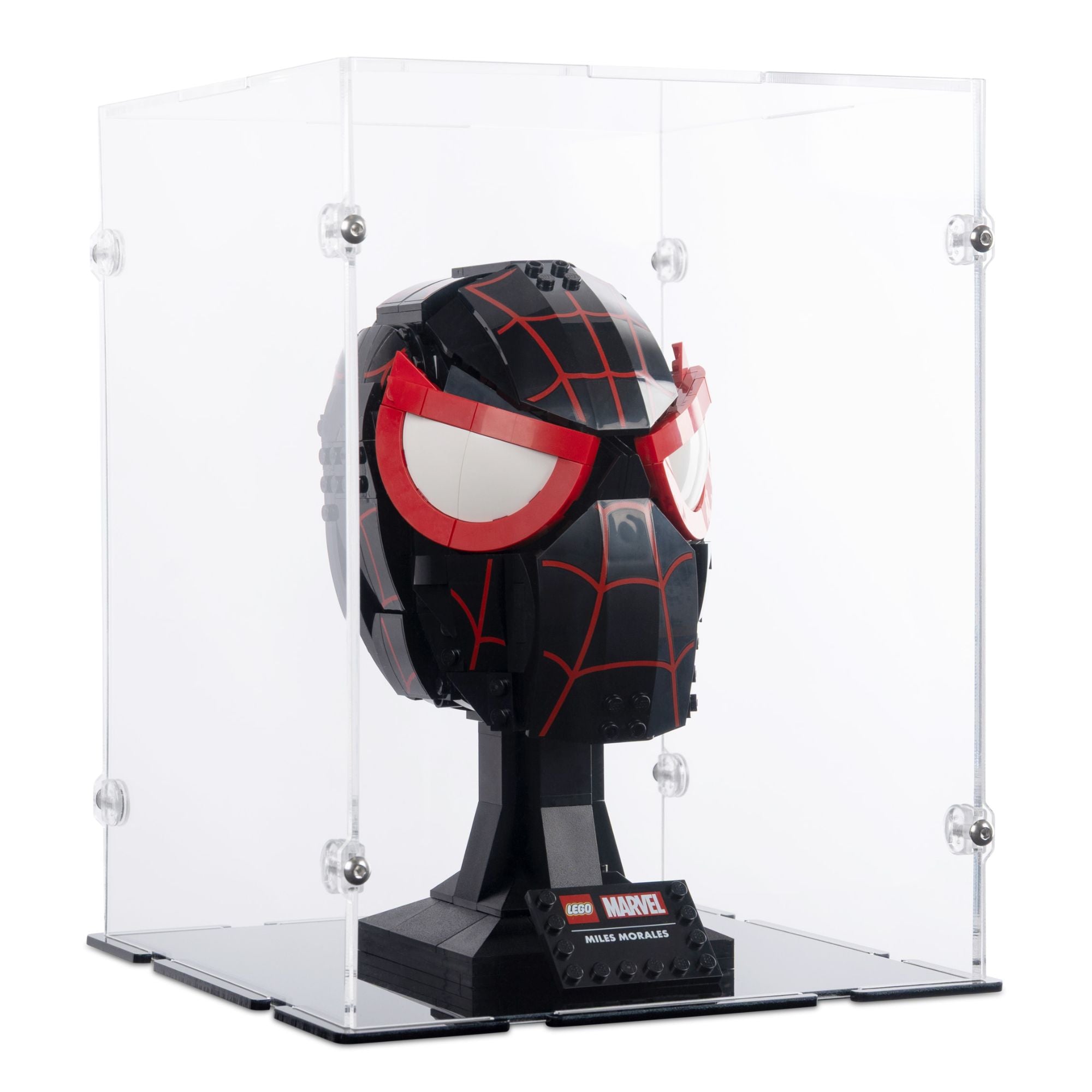 Acrylic Display Case for LEGO Miles Morales' Mask | iDisplayit