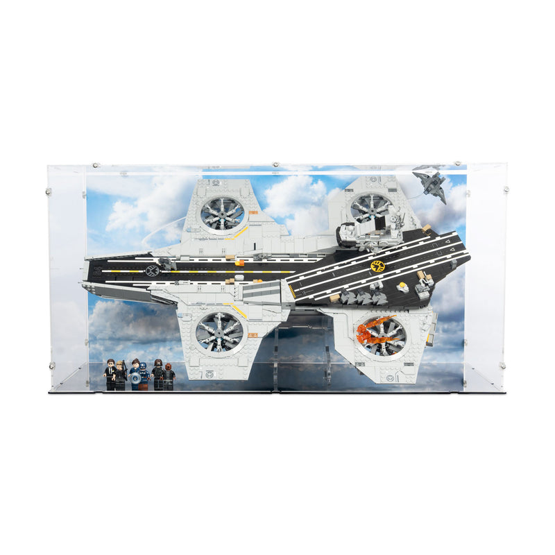 S.H.I.E.L.D. Helicarrier Display Case and Stand for LEGO 76354