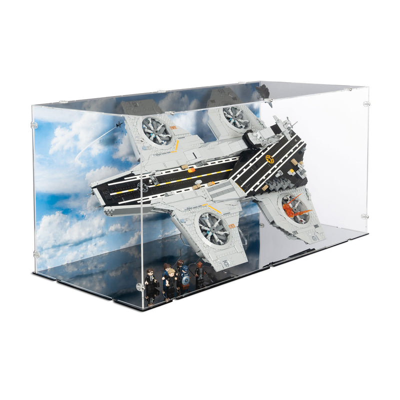 S.H.I.E.L.D. Helicarrier Display Case and Stand for LEGO 76354