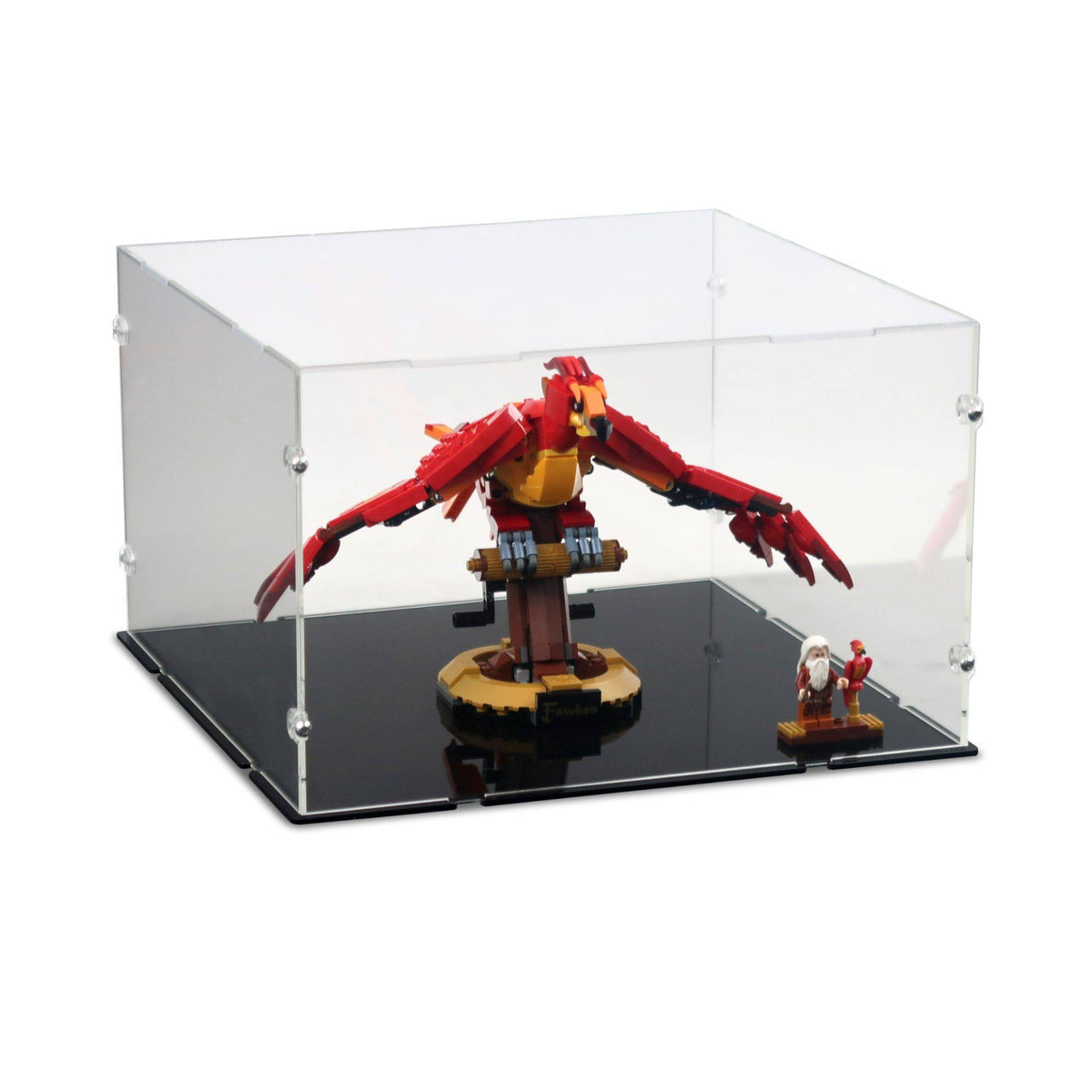 Acrylic Display Case for LEGO Fawkes, Dumbledore's Phoenix