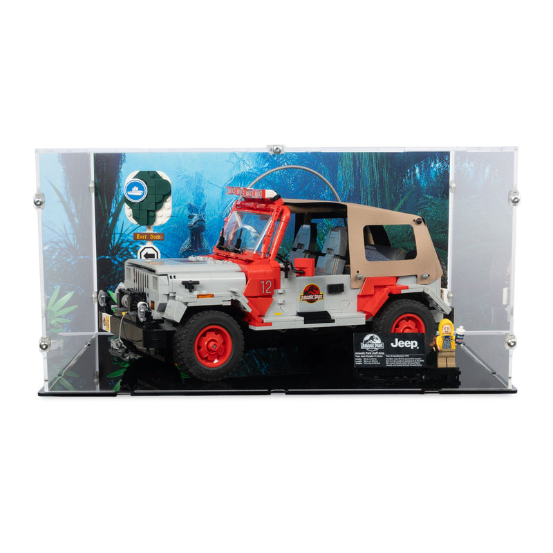 Jurassic Park Jeep Wrangler Display Case for LEGO 77984