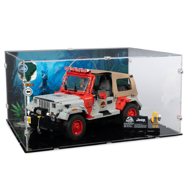 Jurassic Park Jeep Wrangler Display Case for LEGO 77984