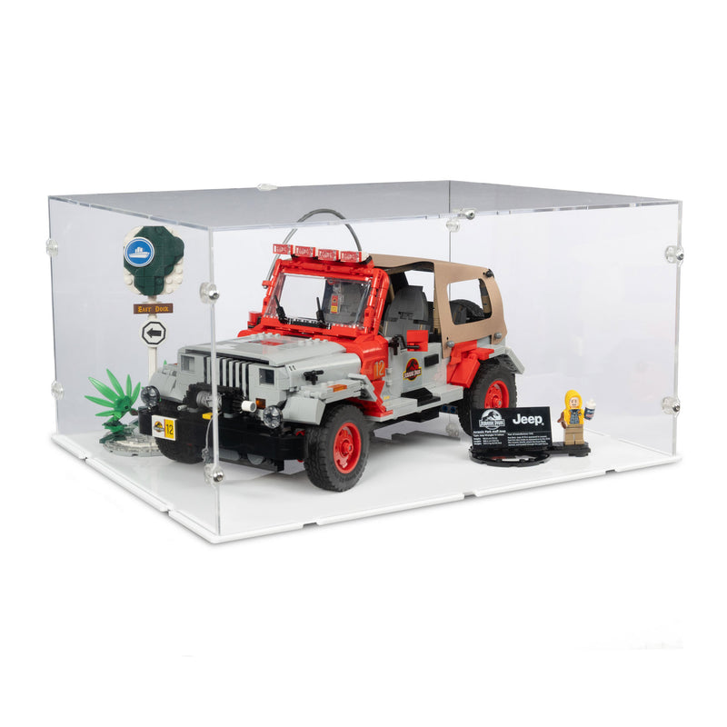 Jurassic Park Jeep Wrangler Display Case for LEGO 77984