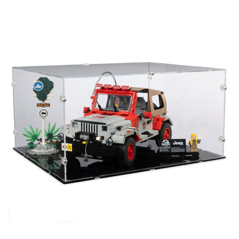 Jurassic Park Jeep Wrangler Display Case for LEGO 77984