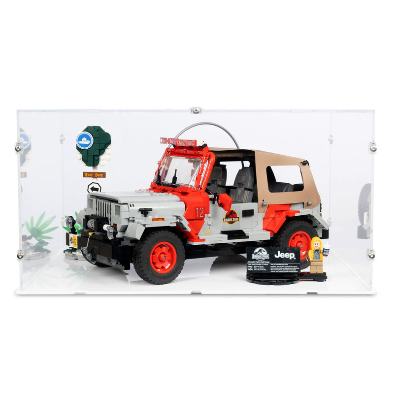 Jurassic Park Jeep Wrangler Display Case for LEGO 77984