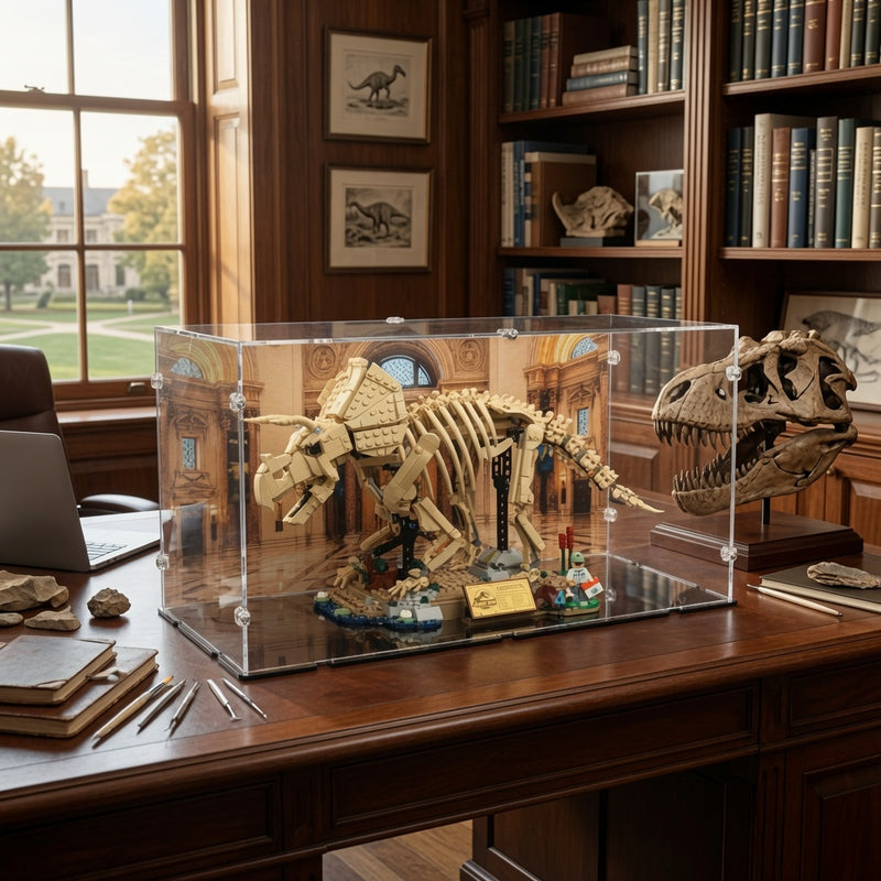 Dinosaur Fossils: Triceratops Display Case for LEGO 77985