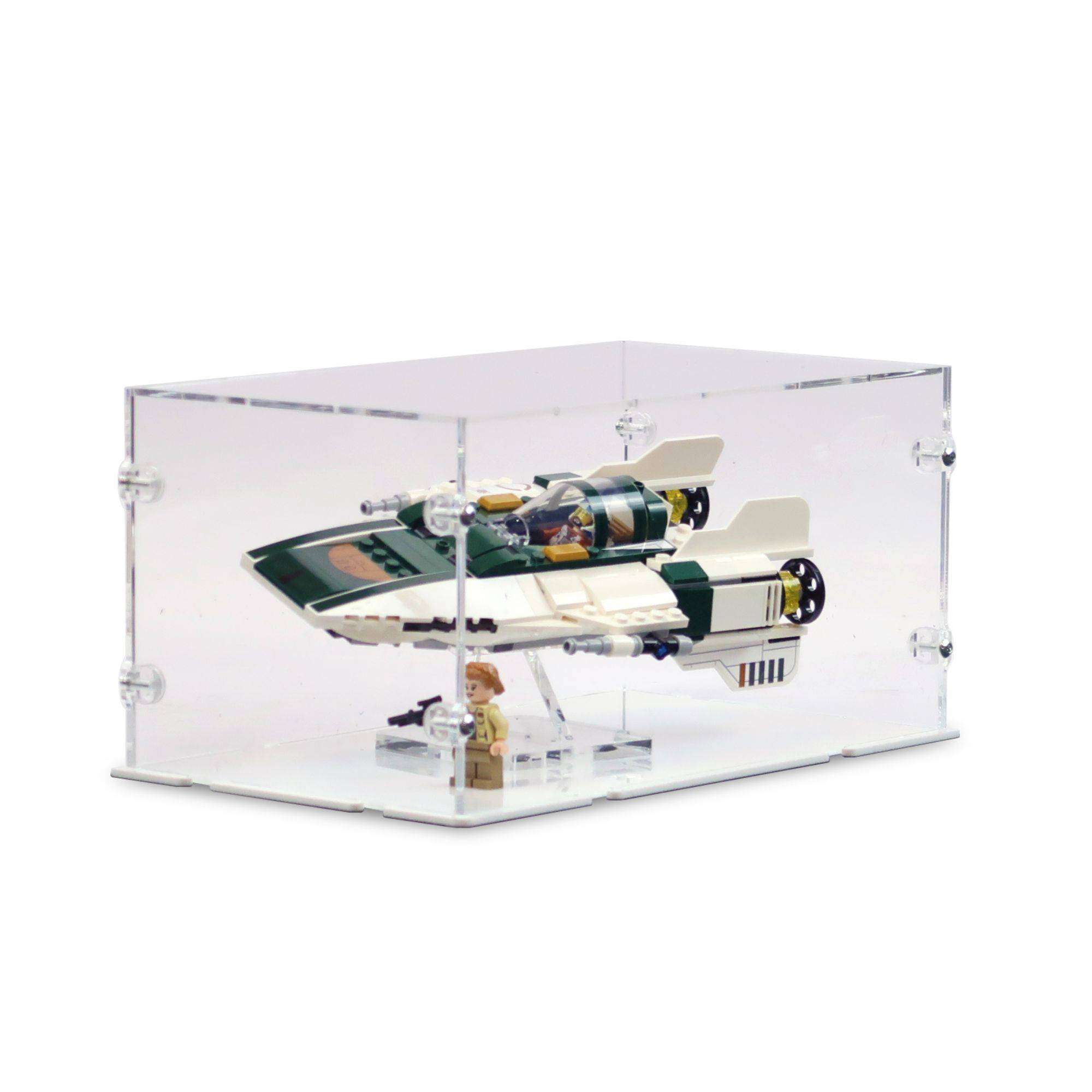 Acrylic Display Case for LEGO Star Wars A-Wing Ship | iDisplayit