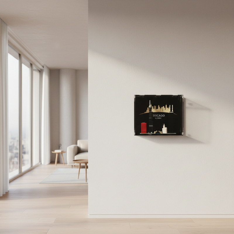 21033 Chicago Wall Mounted Display Case