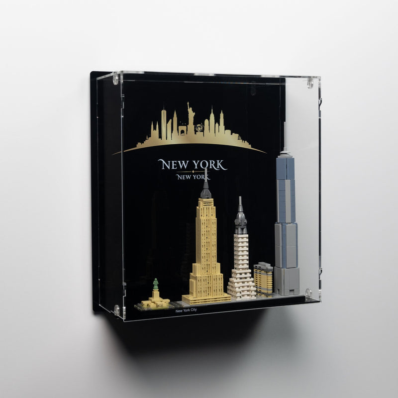 21028 New York City Wall Mounted Display Case