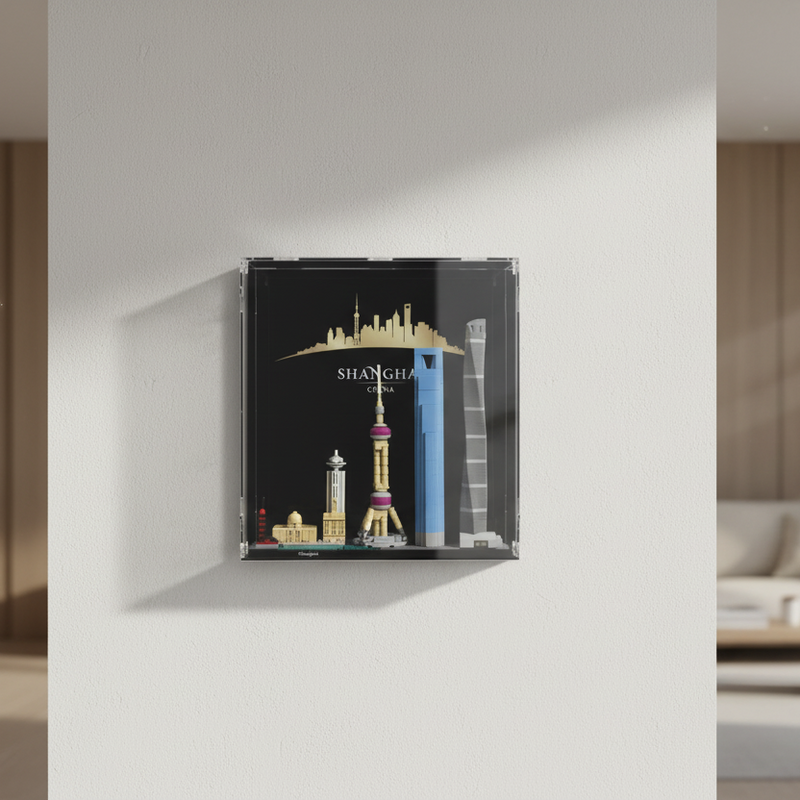 21039 Shanghai Wall Mounted Display Case