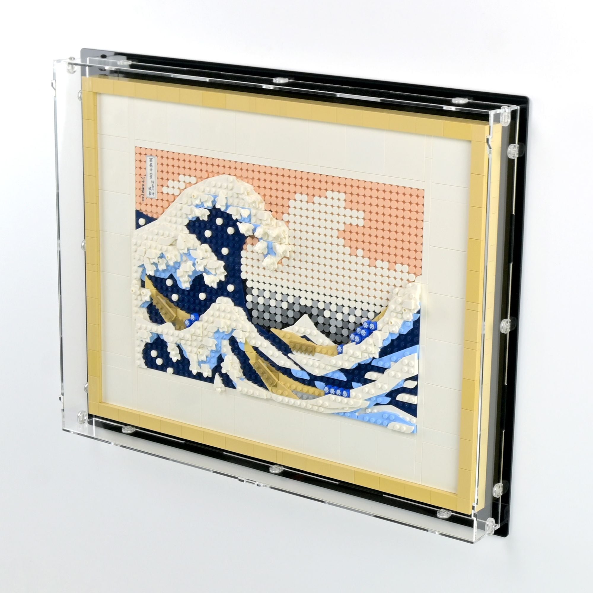 Wall Mounted Display for LEGO Hokusai Great Wave | iDisplayit