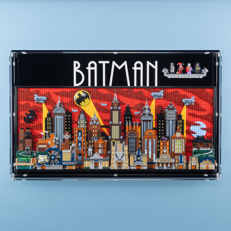 Batman: The Animated Series Gotham City Wall Display Case for LEGO 76271