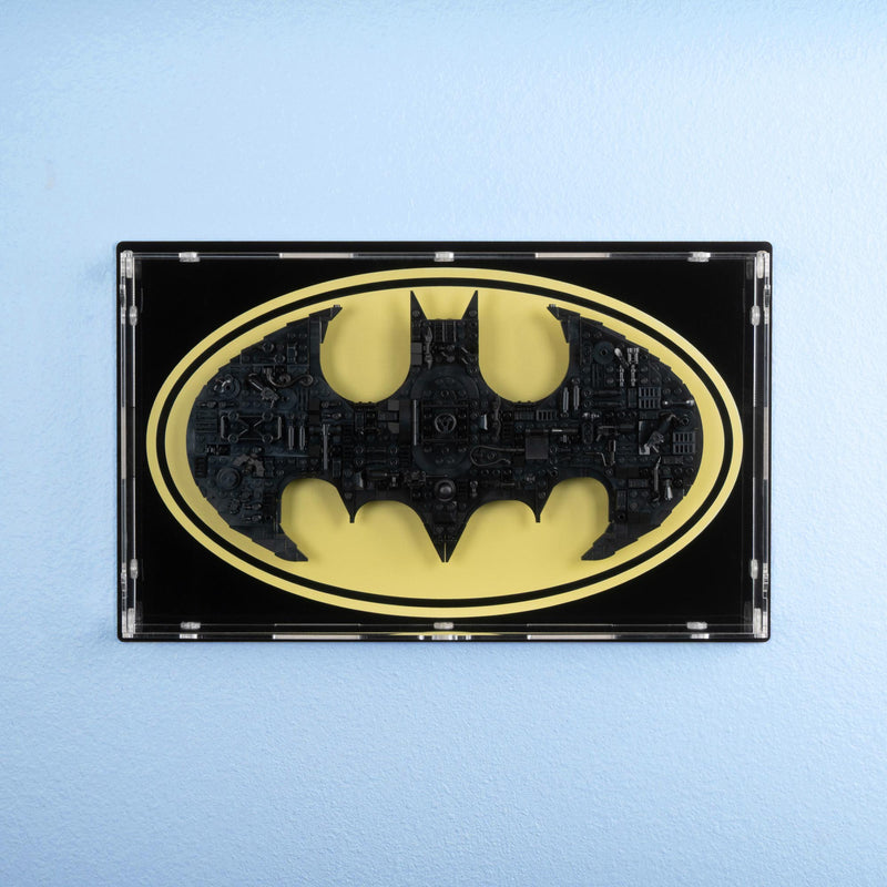 Batman Logo Wall Mounted Display Case for LEGO 76330