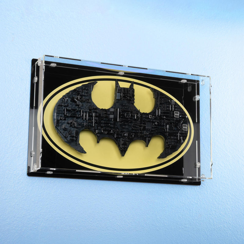 Batman Logo Wall Mounted Display Case for LEGO 76330