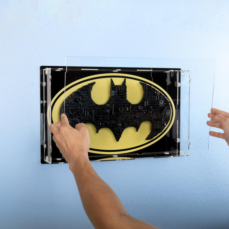 Batman Logo Wall Mounted Display Case for LEGO 76330