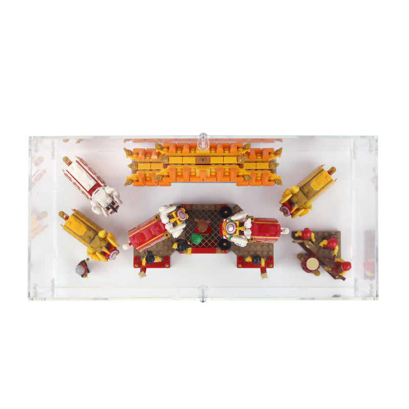 Chinese New Year Lion Dance Display Case for LEGO 80104
