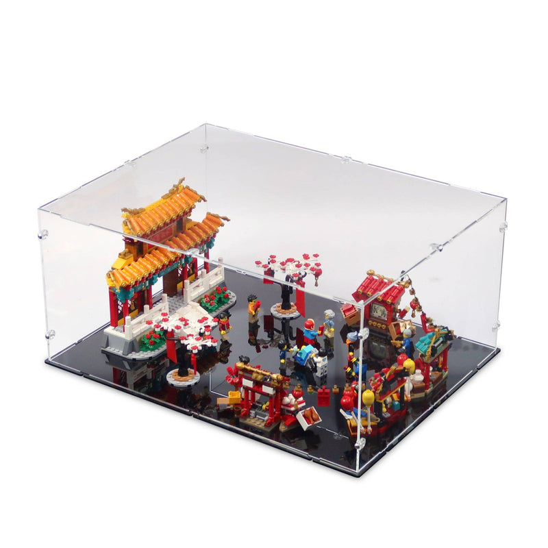 Chinese New Year Temple Fair Display Case for LEGO 80105