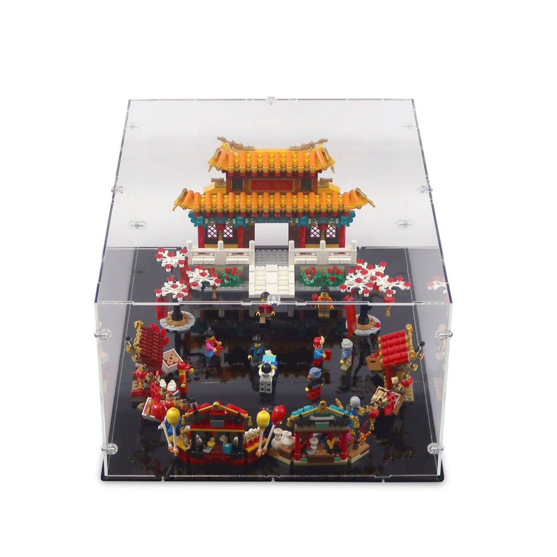 Chinese New Year Temple Fair Display Case for LEGO 80105