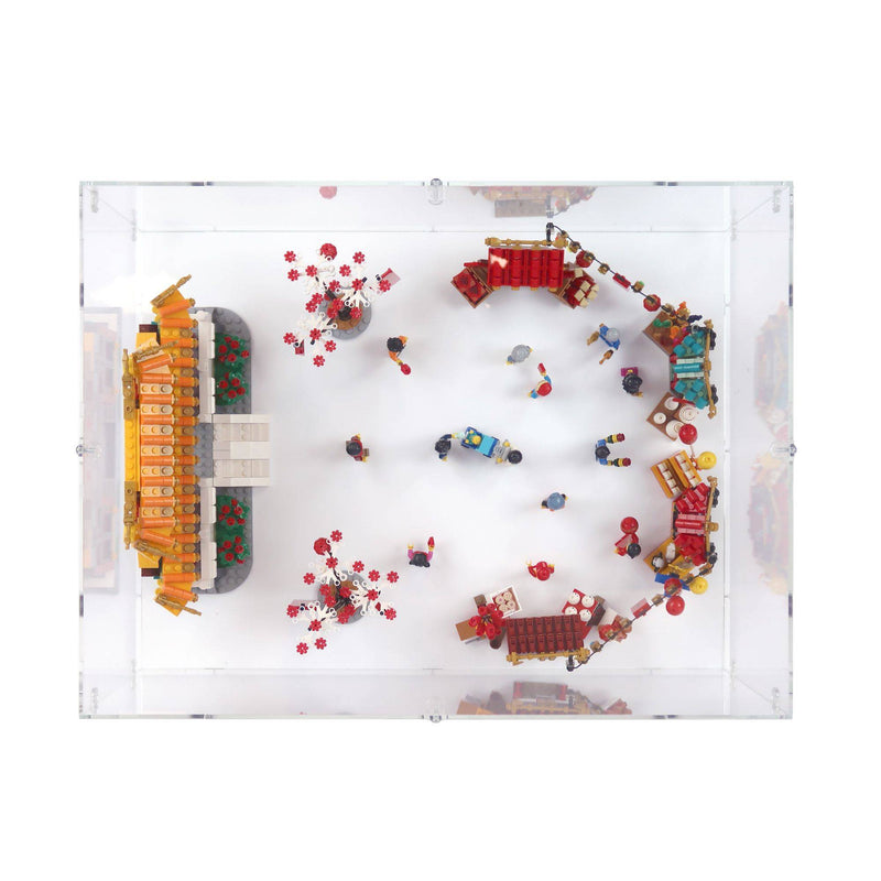 Chinese New Year Temple Fair Display Case for LEGO 80105