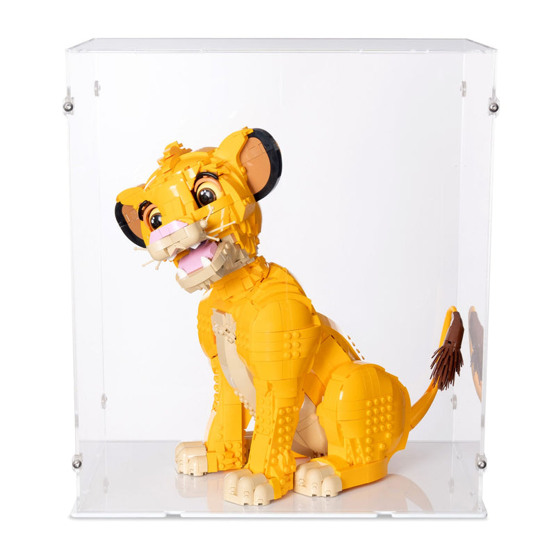 Young Simba the Lion King Display Case for LEGO 43247