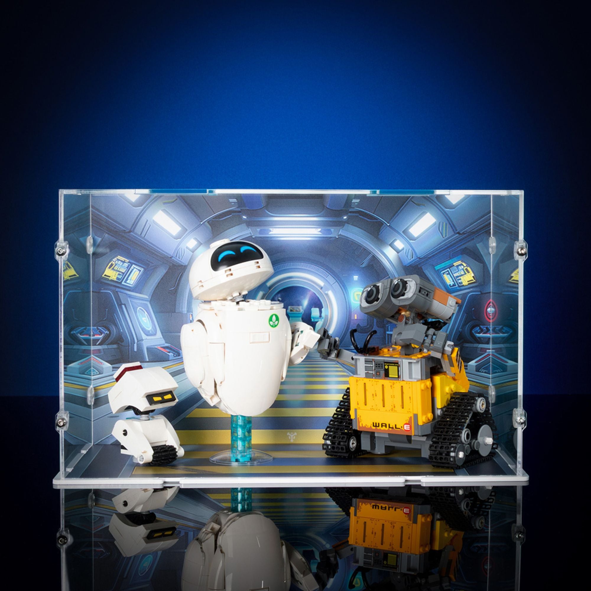 LEGO 43279 Disney WALL-E and EVE Display Case | iDisplayit USA