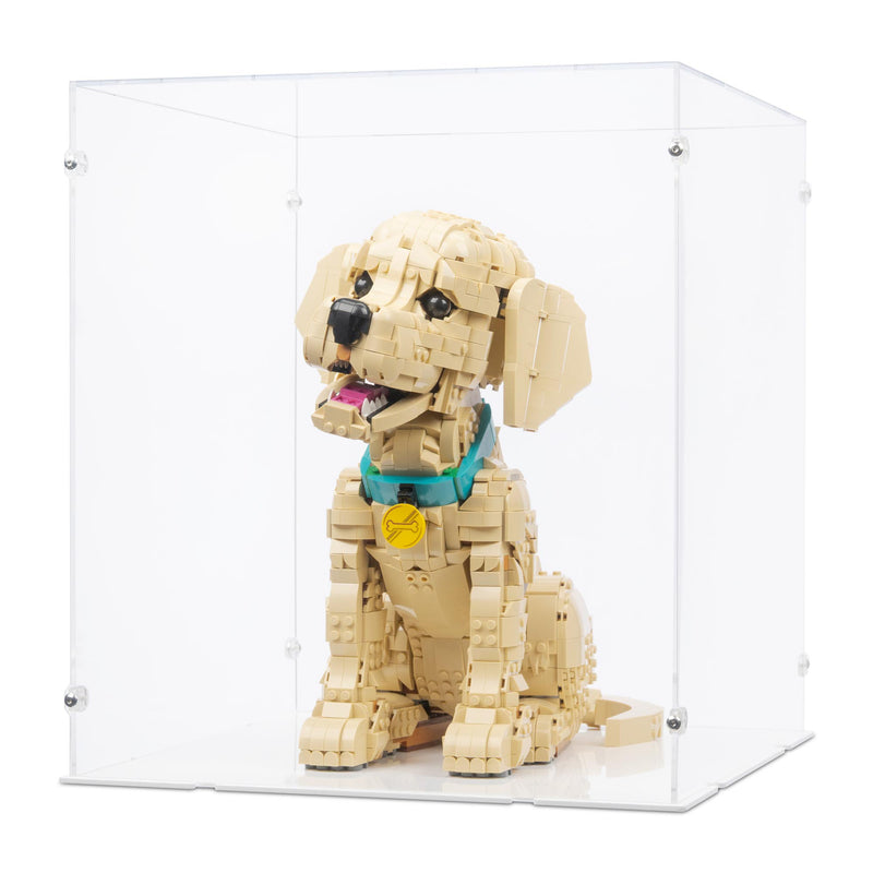 Golden Retriever Puppy Display Case for LEGO 11384