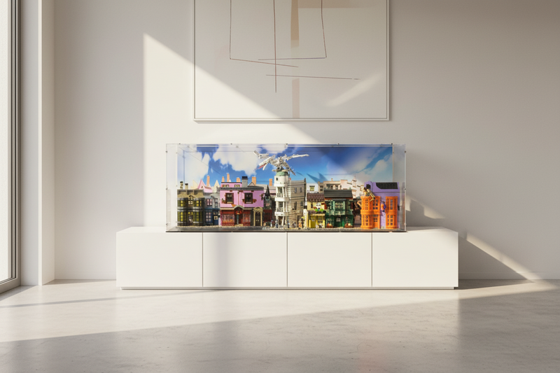 Diagon Alley & Gringotts Wizarding Bank Display Case for LEGO 75978/76417