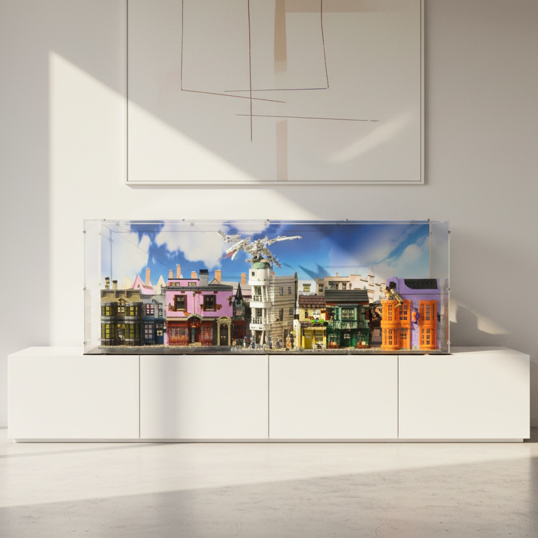 Diagon Alley & Gringotts Wizarding Bank Display Case for LEGO 75978/76417