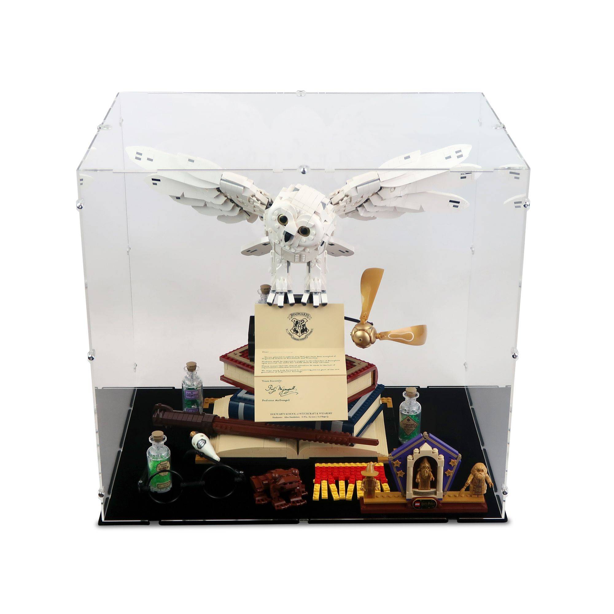 リトルグレイラビットジュエリーボックス LEGO Display Case for Hogwarts Icons Collectors Edition iDisplayit