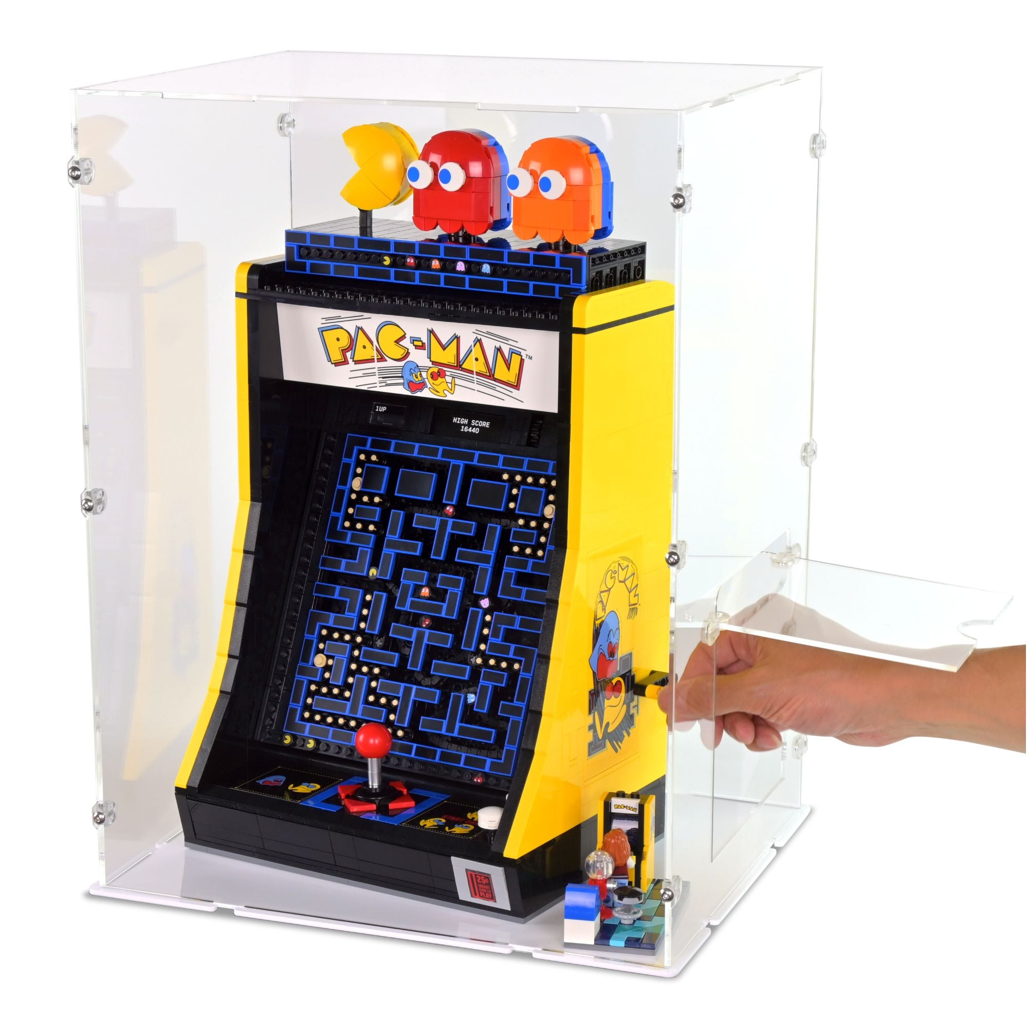 Acrylic Display Case for LEGO PACMAN Arcade Cabinet | iDisplayit