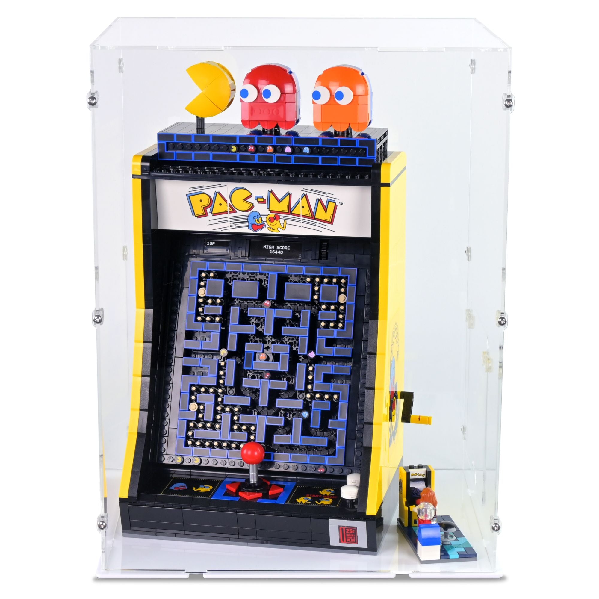 Acrylic Display Case for LEGO PACMAN Arcade Cabinet | iDisplayit