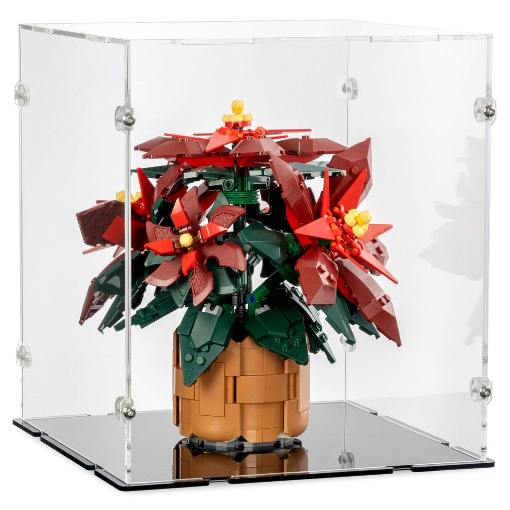 Acrylic Display Case for LEGO Christmas Poinsettia | iDisplayit