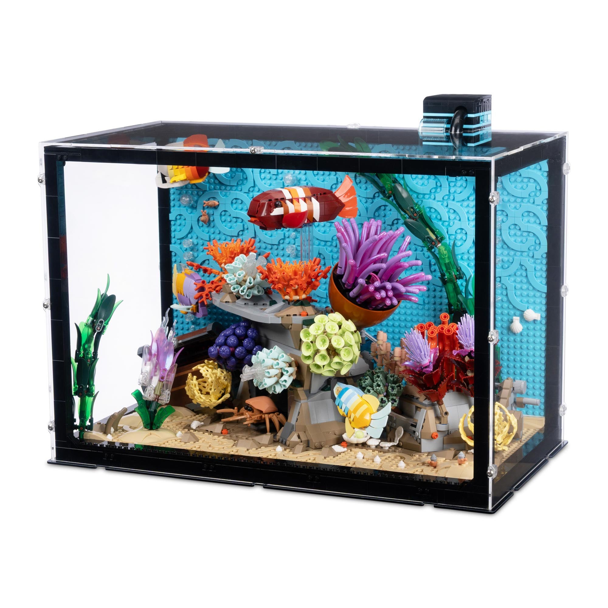 Display Case for LEGO 10366 Tropical Aquarium | iDisplayit USA