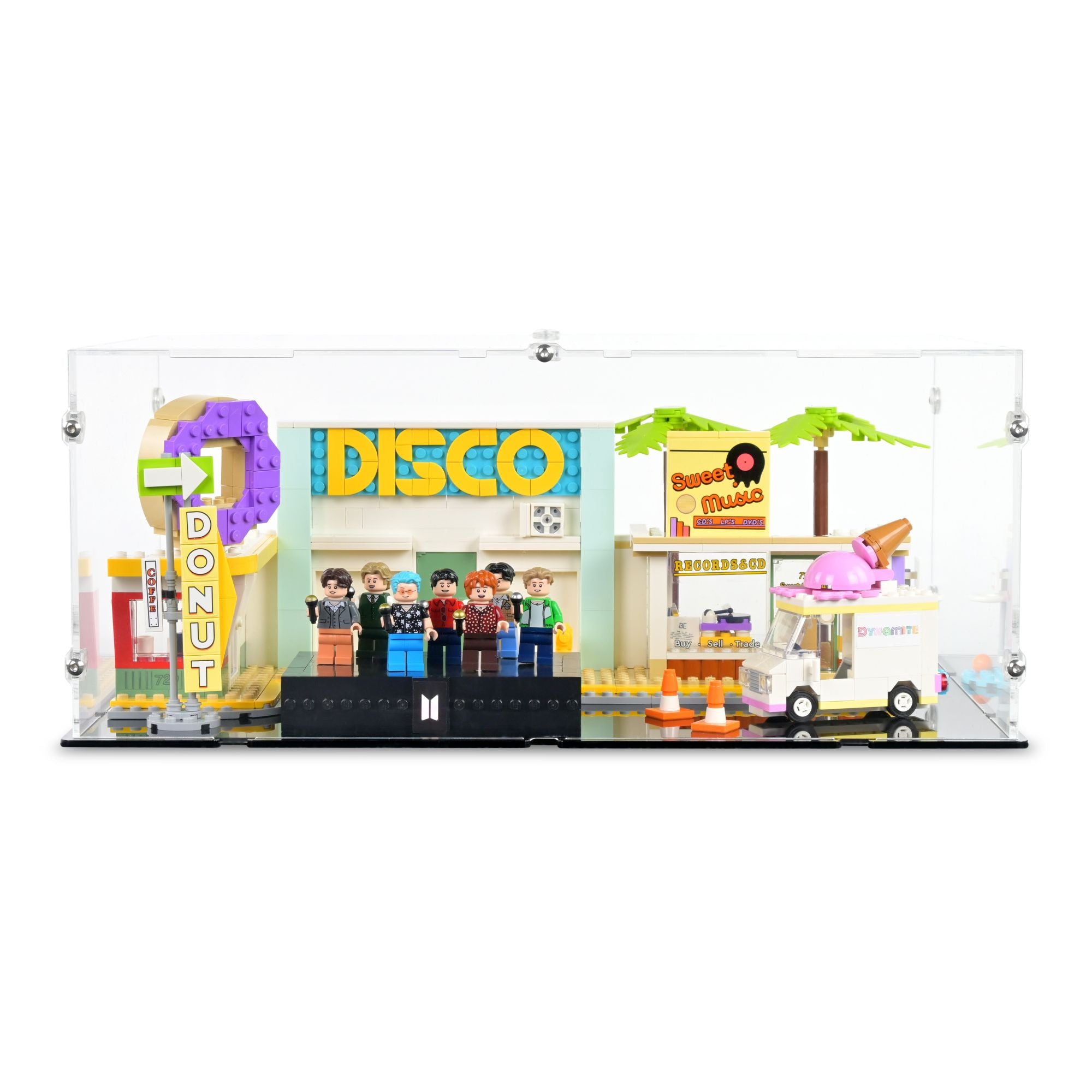 Acrylic Display Case for LEGO BTS Dynamite | iDisplayit USA