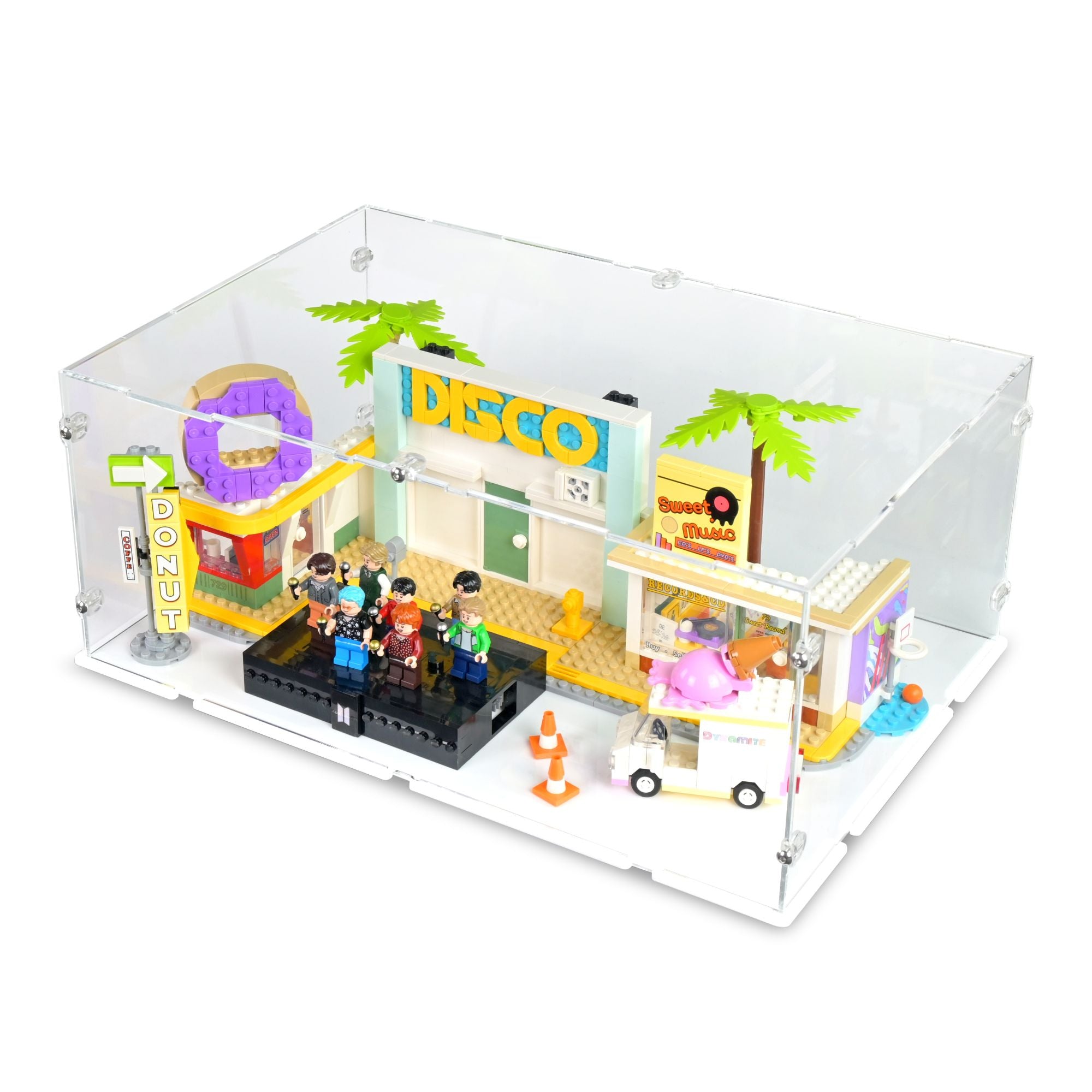 Acrylic Display Case for LEGO BTS Dynamite | iDisplayit USA