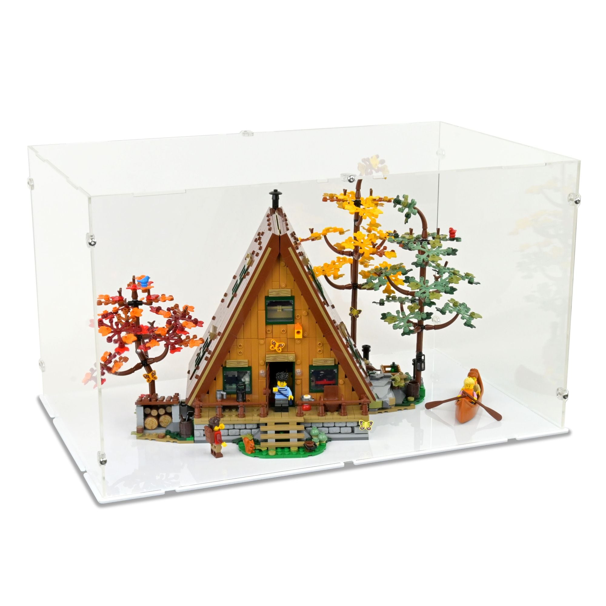 Acrylic Display Case for LEGO A-Frame Cabin | iDisplayit USA