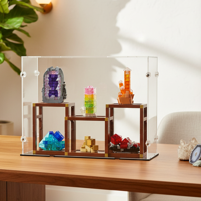 Mineral Collection Display Case for LEGO 21362
