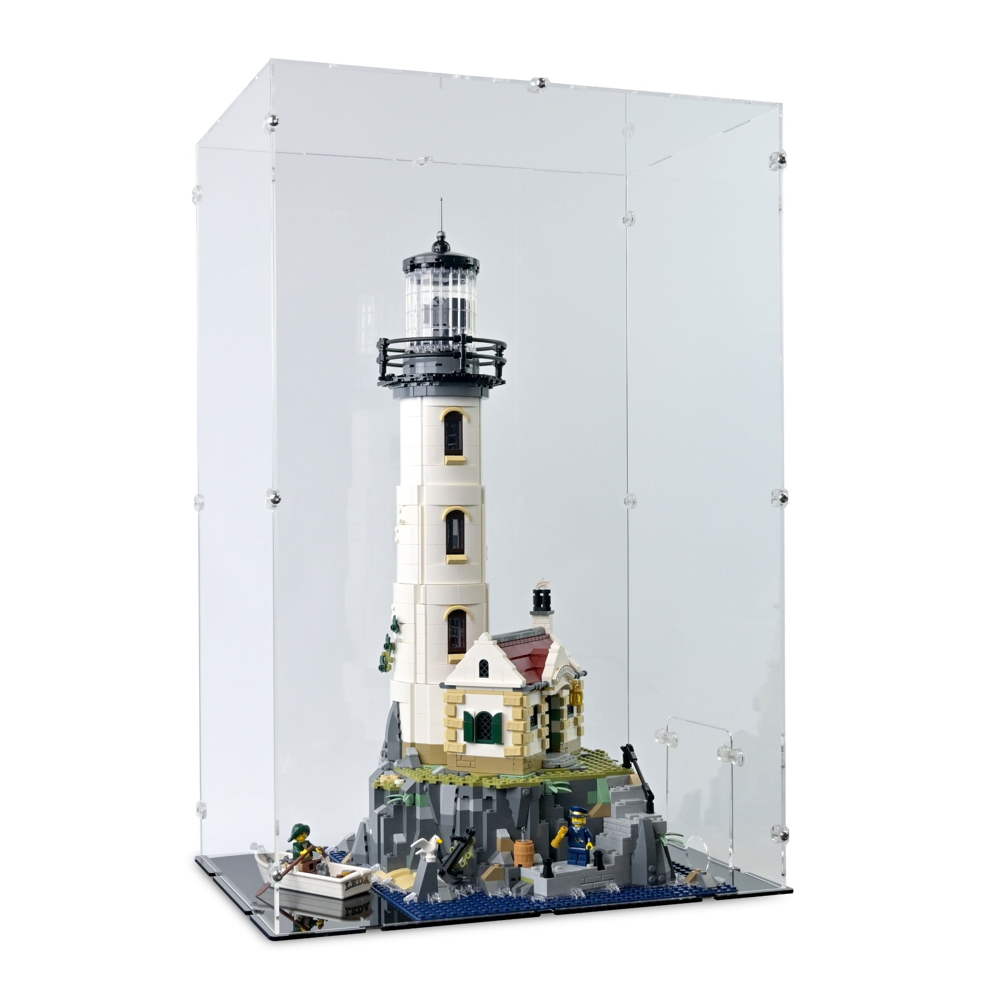 Acrylic Display Case for LEGO Motorised Lighthouse | iDisplayit