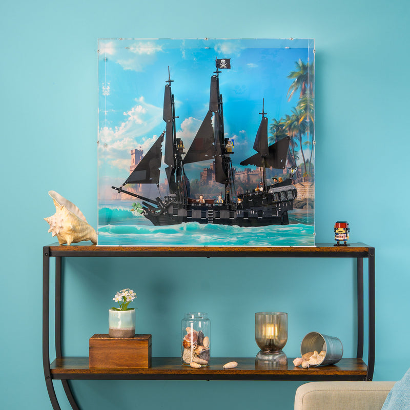 Captain Jack Sparrow's Pirate Ship Display Case for LEGO 10365