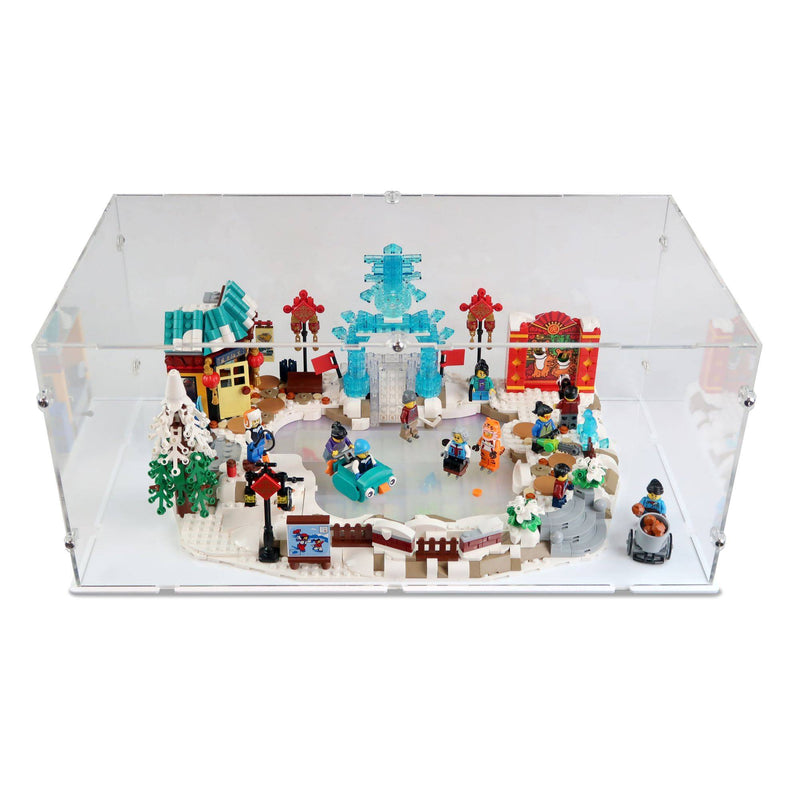 Lunar New Year Ice Festival Display Case for LEGO 80109