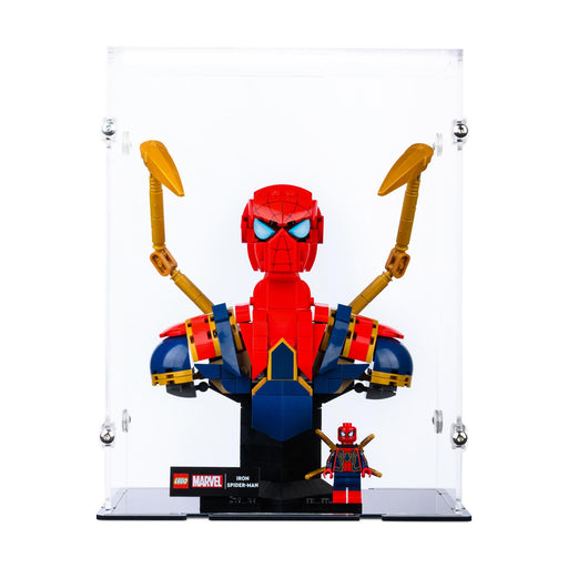 LEGO Spider-Man figure with multiple arms in a clear display box