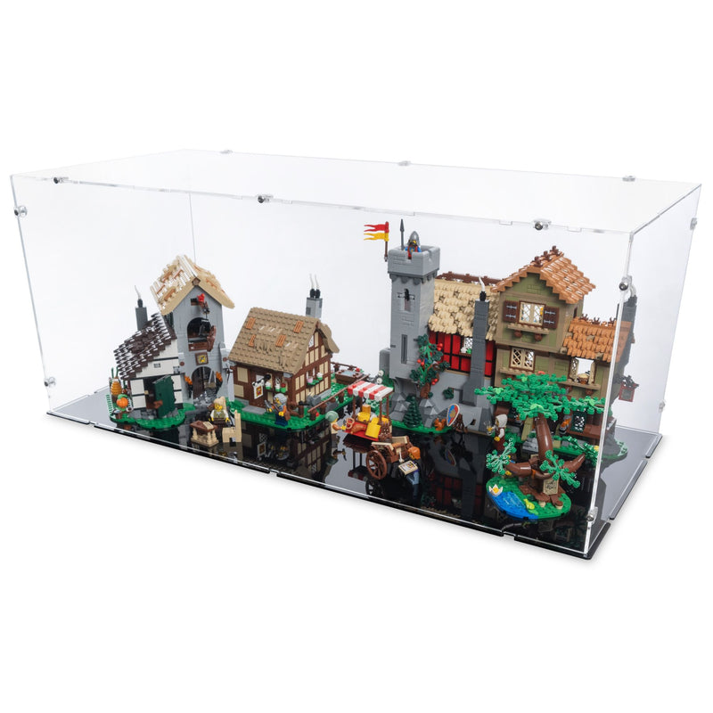 Medieval Town Square Display Case for LEGO 10332