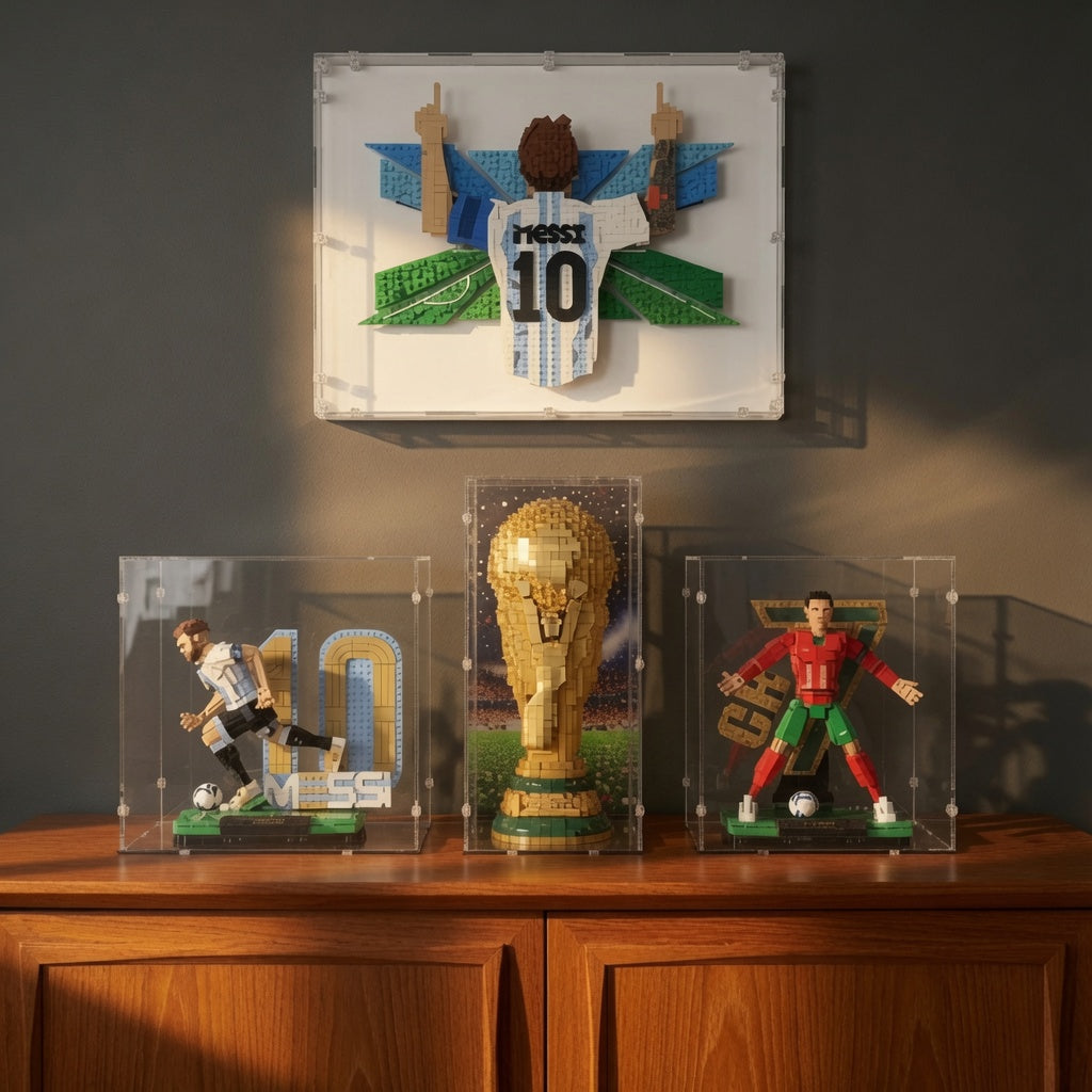 XL Display Case for LEGO 43015 Lionel Messi | iDisplayit US