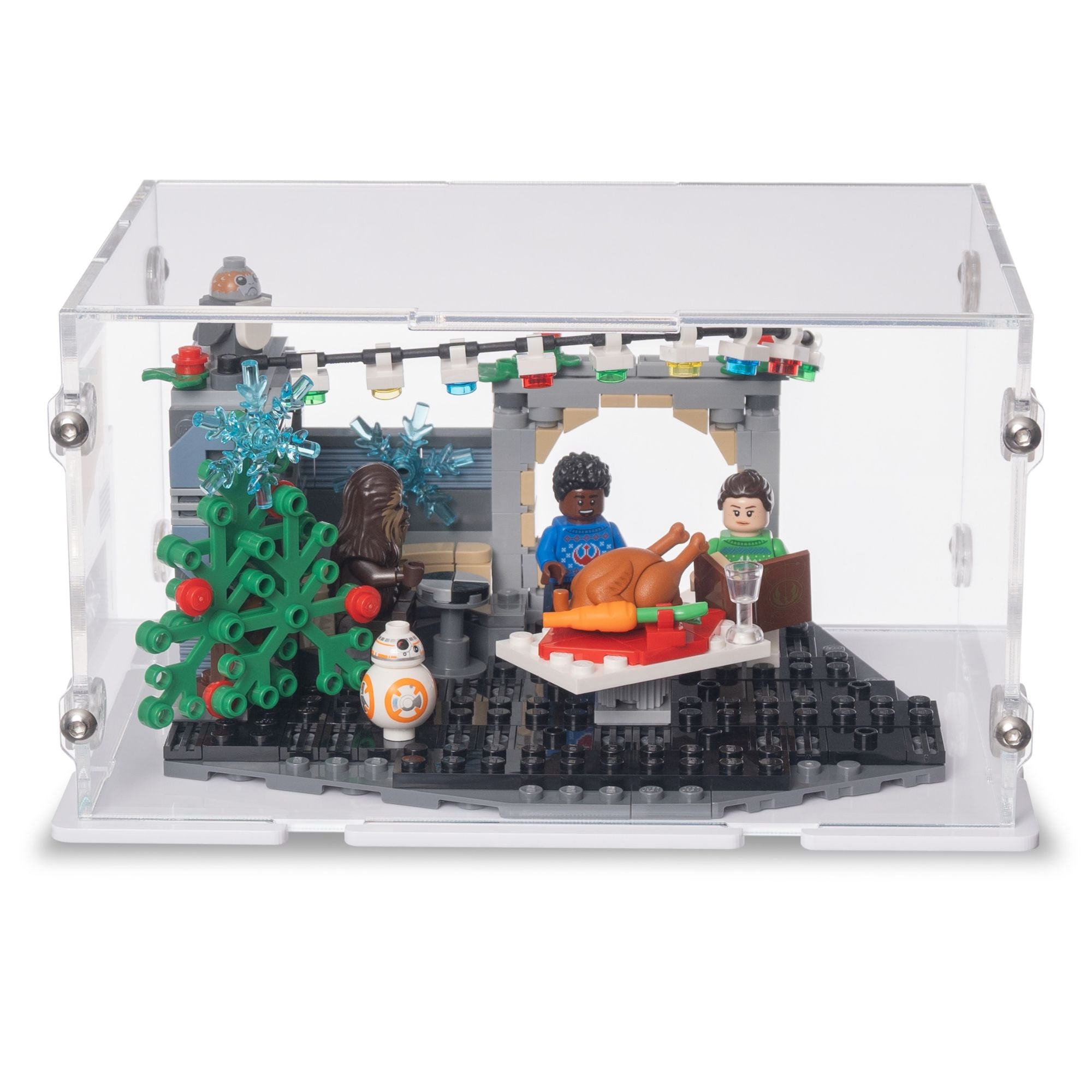 Acrylic Display Case for LEGO Millennium Falcon Holiday Diorama