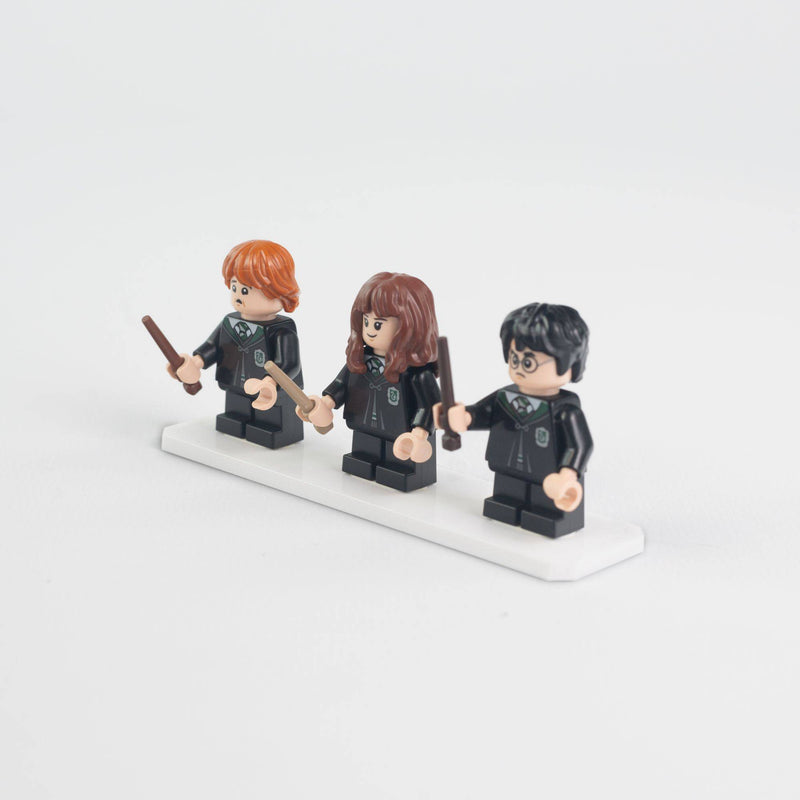 Display Plate for 3 LEGO Minifigures (Pack of 5)