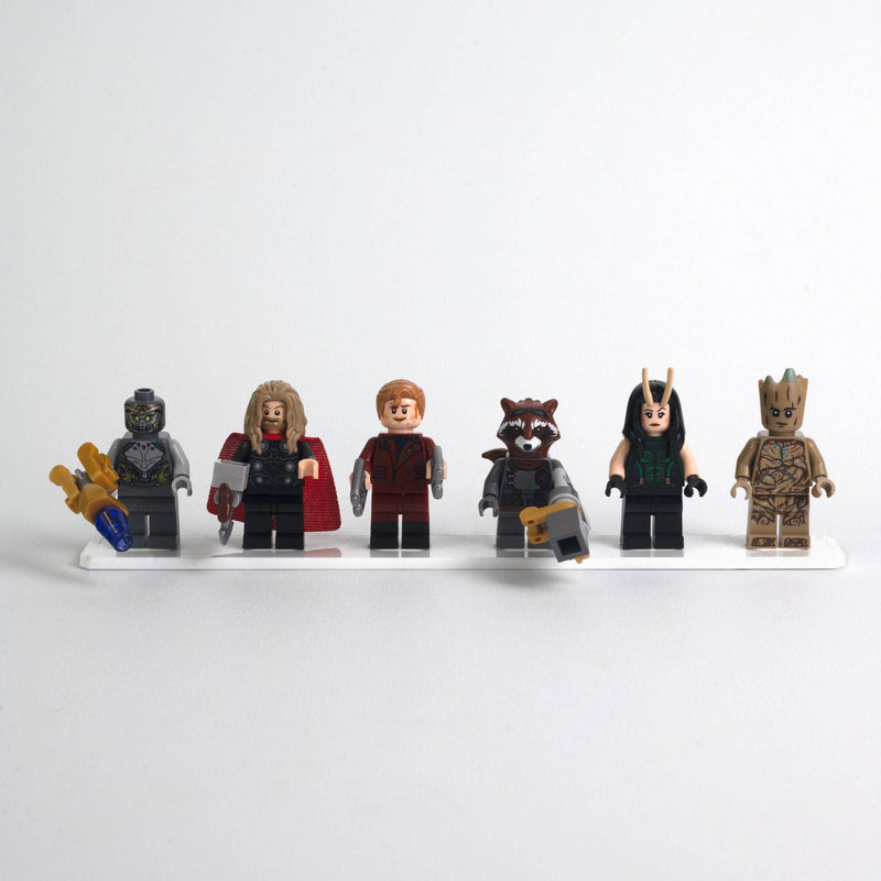 Display Plate for 6 LEGO Minifigures (Pack of 5)