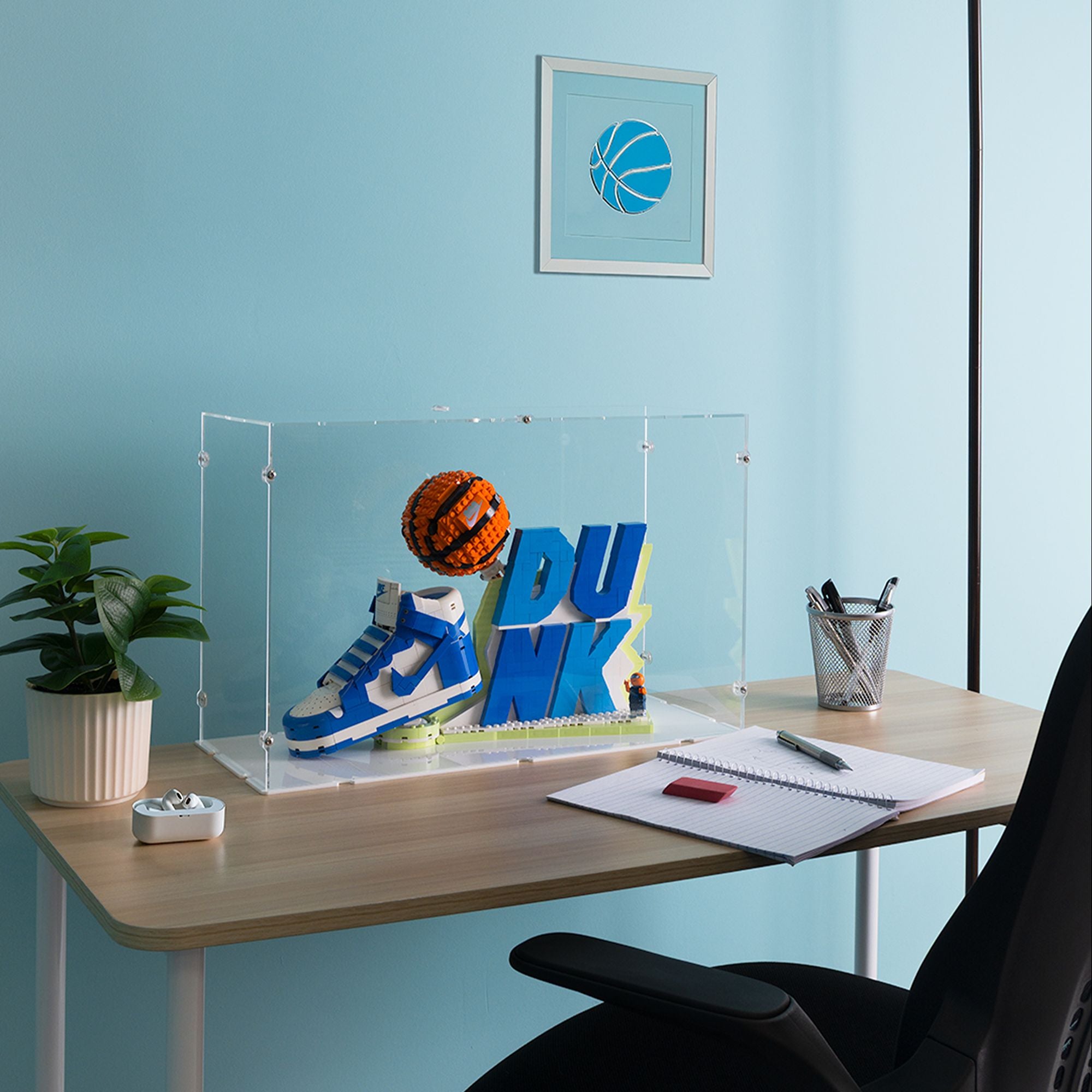 Acrylic Display Case for LEGO Nike Dunk x LEGO Set | iDisplayit