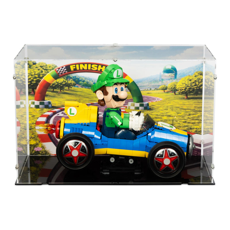 Mario Kart Luigi & Mach 8 Display Case for LEGO 72050
